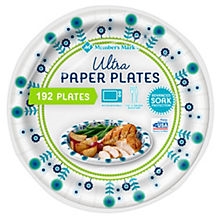 Paper Plates, 10 inch, 204 ct